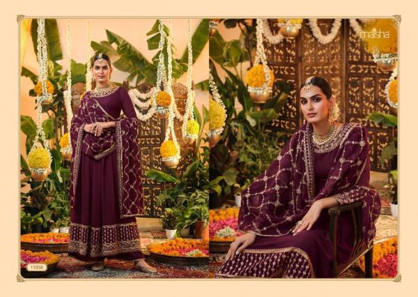 Maisha Zeynep Heavy Georgette Designer Embroidery Suit Collection